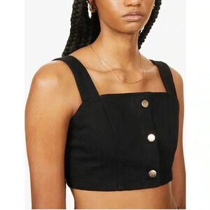 Reformation Cropped Denim Top‎